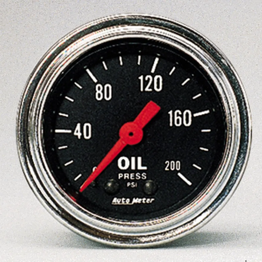 Oljetrycksmätare 52mm 200PSI (Mekanisk) Traditional Chrome