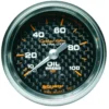 Oljetrycksmätare 52mm 100PSI (Mekanisk) CARBON FIBER