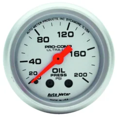 Oljetrycksmätare 52mm 200PSI (Mekanisk) Ultra-Lite