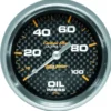 Oljetrycksmätare 66.7mm 100PSI (Mekanisk) CARBON FIBER