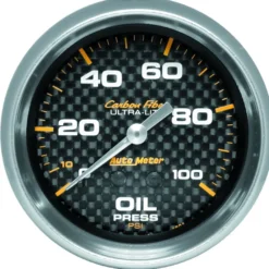 Oljetrycksmätare 66.7mm 100PSI (Mekanisk) CARBON FIBER