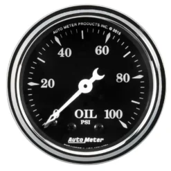 Oljetrycksmätare 52mm 100PSI OLD TYME BLACK