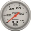 Oljetrycksmätare 66.7mm 100PSI Ultra-Lite