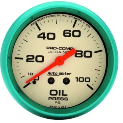 Oljetrycksmätare 66.7mm 100PSI ULTRA-NITE