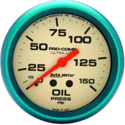 Oljetrycksmätare 66.7mm 150PSI ULTRA-NITE