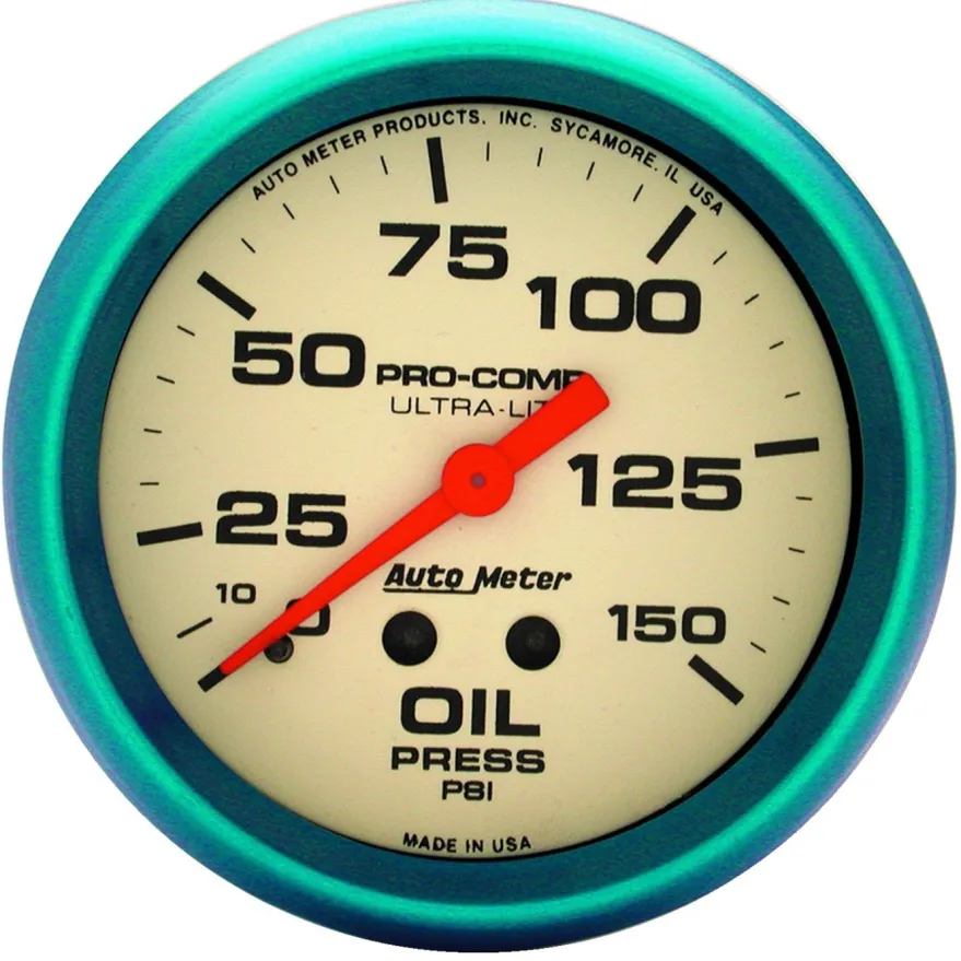 Oljetrycksmätare 66.7mm 150PSI ULTRA-NITE