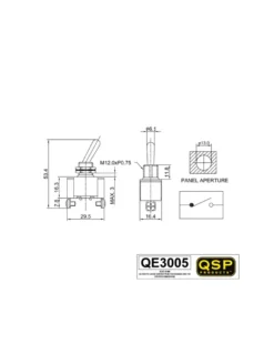 On-Off (Mutterfäste) Switch QSP Products