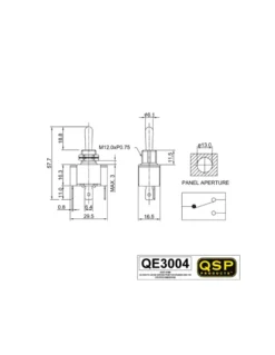 On-Off-On Återfjädrande Switch QSP Products