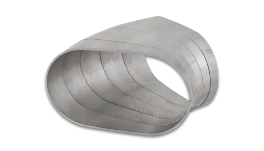 Pie Cuts Oval Horizontal Plane 4.00'' Rostfritt Vibrant performance