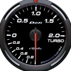 Racer 60mm Laddtrycksmätare (Vitt Sken) Defi