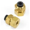 Rak Hona (Bulkhead) 1/4'' FNPT x 3/8'' PTC DOT SMC # KV2E11-35 Air Lift Performance