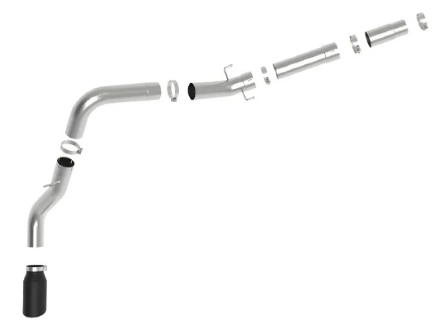 Ram Diesel Trucks 2019-2024 L6-6.7L ATLAS 5in DPF-Back Sportavgassystem aFe Power - Svarta Utblås
