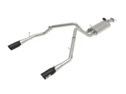 Ram 1500 (DT) 2019-2024 V8-5.7L Hemi Gemini XV 3in 304 SS Cat-Back Sportavgassystem aFe Power - Svarta Utblås