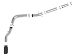 Ram 2500-3500 2019-2024 L6-6.7L Large-Bore HD 5in 409SS DPF-Back Sportavgassystem aFe Power - Svarta Utblås