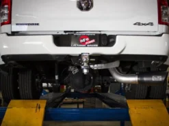 Ram 2500-3500 2019-2024 L6-6.7L Large-Bore HD 5in 409SS DPF-Back Sportavgassystem aFe Power - Svarta Utblås