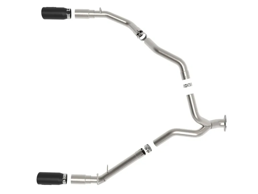 Ram 1500 2020-2022 V6-3.0L (td) Large Bore-HD 3 IN 409 Rostfritt Stål DPF-Back Sportavgassystem aFe Power - Svarta Utblås