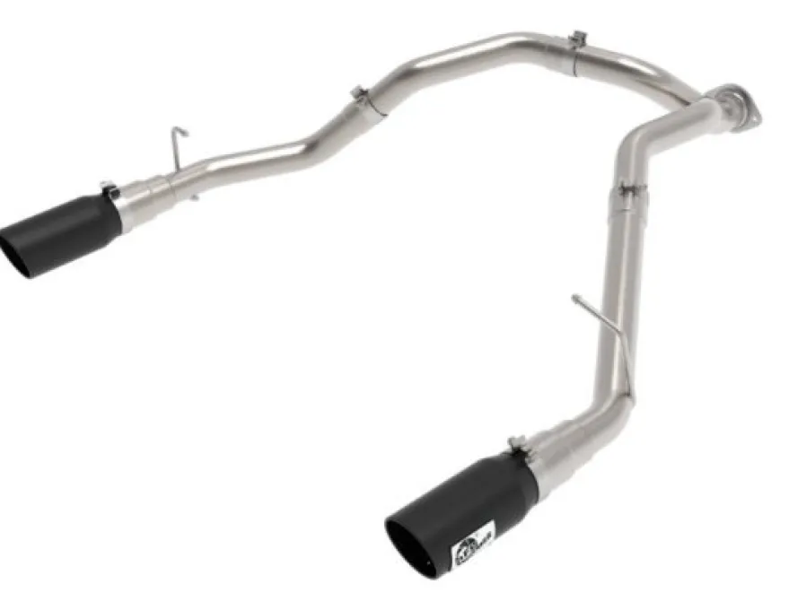 Ram 1500 2020-2022 V6-3.0L (td) Large Bore-HD 3 IN 409 Rostfritt Stål DPF-Back Sportavgassystem aFe Power - Svarta Utblås