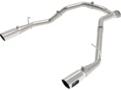 Ram 1500 2020-2022 V6-3.0L (td) Large Bore-HD 3in 409SS DPF-Back Sportavgassystem Polerade Utblås aFe Power