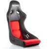 RECARO Pole Position Sportstol Artista Läder Svart/Röd