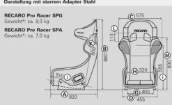 RECARO Pro Racer SPA Sportstol Velour Svart