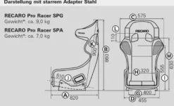 RECARO Pro Racer SPG Sportstol Velour Svart