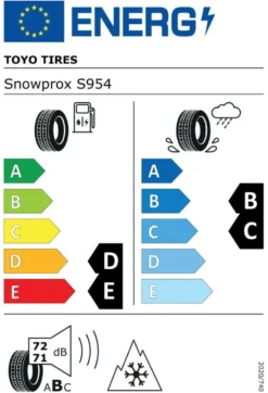 205/45R16 87H XL FR Toyo Snowprox S954 DCB71 PCRWL Vinterdäck