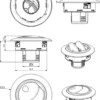 Rund Luft Ventilation Stor 70mm (2.75'')