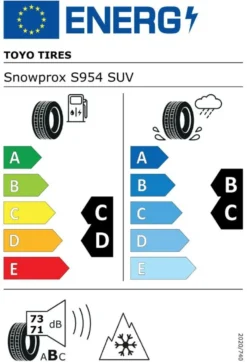 285/40R20 108V XL FR Toyo Snowprox S954 SUV DCA72 SUVWL Vinterdäck