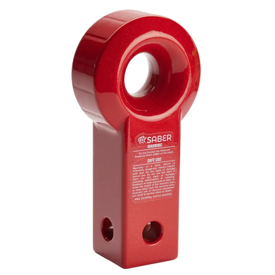 Saber 7075 Alloy Recovery Hitch Röd Prismatic & 9K Mjuk Schackel