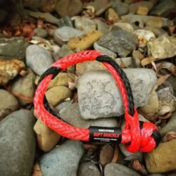 Saber 6061 Aluminium Spliced Winch Thimble / Vinch-ögla - Cerakote Orange & 9K Mjuk Schackel