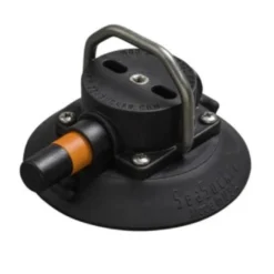 SeaSucker 11cm Vakuumfäste Med Platt D-Ring i Rostfrittstål - Svart