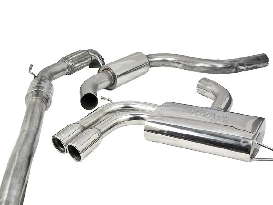 Seat Leon FR 2.0 T FSI 200-211PS (1P-Mk2) 06-13 Turboback-sportavgassystem (Med Sportkatalysator & Ljuddämpare) Cobra Sport