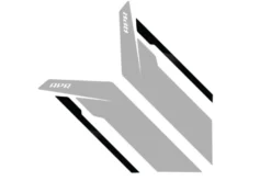 Sidodekaler Silverfärgad APR-Logotyp/Svart Rand Par APR