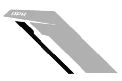 Sidodekaler Silverfärgad APR-Logotyp/Svart Rand Par APR