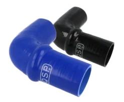 Silikonslang - Hump- 90° Böj - Svart / Blå QSP Products