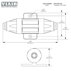 Säkringshållare Glassäkring Viair