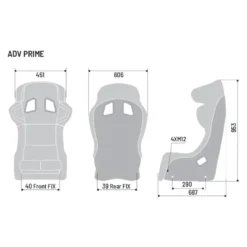 Sparco ADV Prime Pad Racingstol Storlek: L,Svart, FIA: 8862-2009