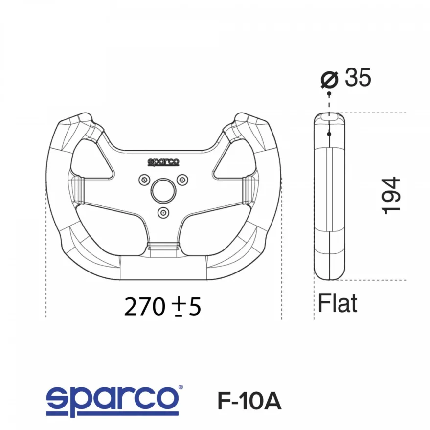 Sparco F-10C Aluminium/Mocka 5-ekrad