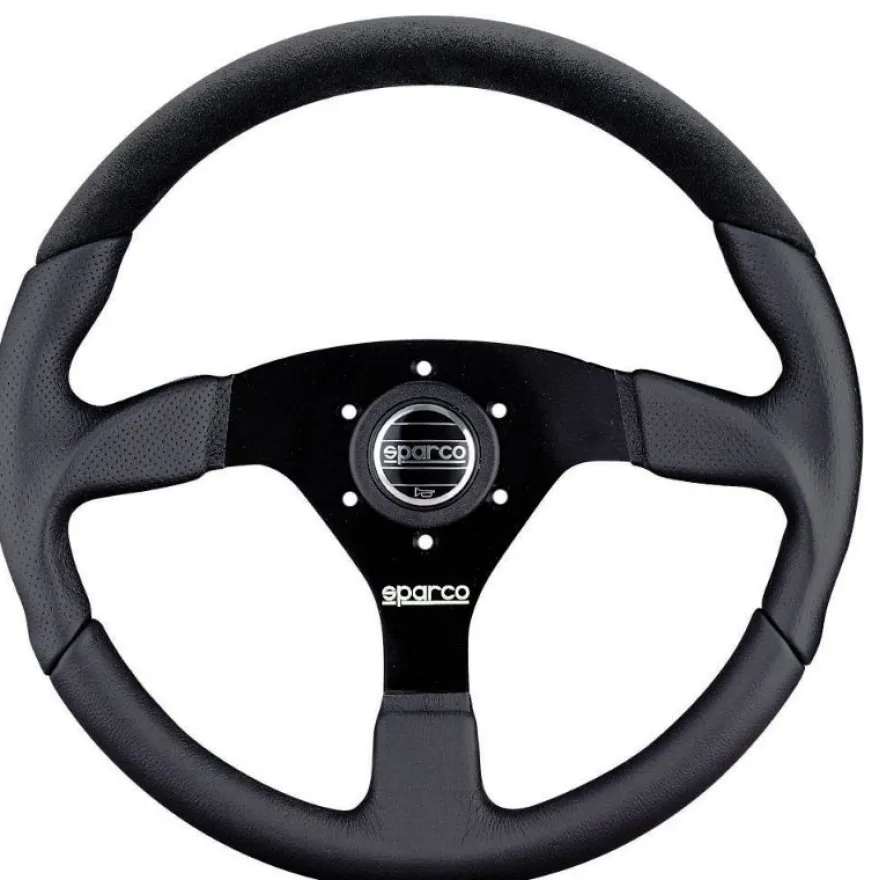 Sparco L505 350mm Läder/Mocka 3-ekrad