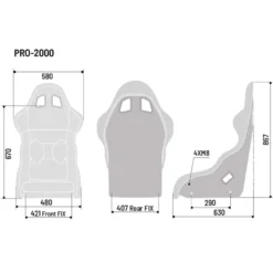 Sparco Pro 2000 QRT Racingstol Martini Racing FIA 8855-1999