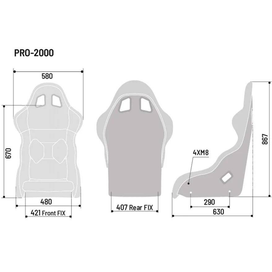 Sparco Pro 2000 QRT Racingstol Martini Racing FIA 8855-1999