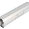 Specialty Ljuddämpare Heavy Duty (Truck) 3'' Center Inlopp / 3'' Center Utlopp 6.75'' Runda x 24'' Lång Dämpare Slitsad Anslutning Borla