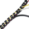 Spiralwrap Svart / Klar (Spirap) - Rulle (10m) QSP Products