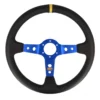 Sportratt Läder 90mm Djup 3-Ekrad, Blå QSP Products