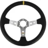 Sportratt Läder 90mm Djup 3-Ekrad, Silver QSP Products