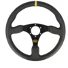 Sportratt Läder Platt 3-Ekrad, Svart QSP Products