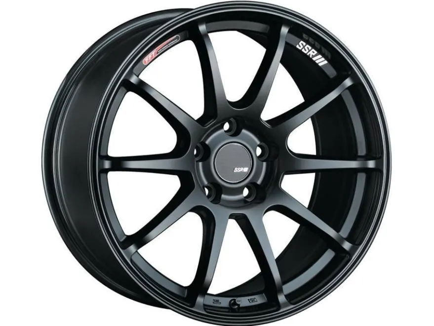 SSR GTV02, 18×9.0, 45, 5x114.3, φ73×H40, FLAT BLACK Fälg