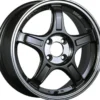 SSR GTX03 16×5.5 Svart 4/100 ET45 φ73.0×H26.0 Fälg