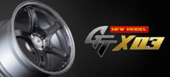 SSR GTX03 18×7.5 Svart 5/100 ET48 φ73.0×H26.0 Fälg