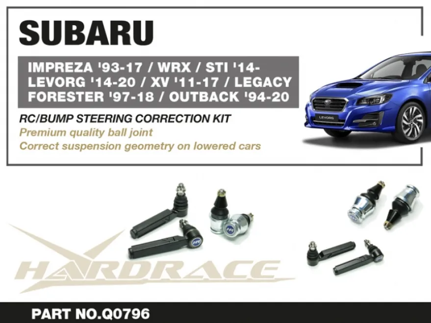 Subaru Forester / Impreza / Legacy outback / Levorg / WRX / XV 1992-2024 Bumpsteer Correction Kit Hardrace